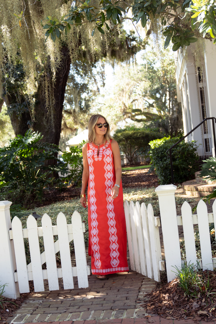 Sail to Sable Coral Blythe Dress Coral / M / CSP2606 Sail to Sable Coral Blythe Dress Coral / M / CSP2606