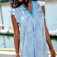STS x Poupette St Barth Blue Sasha Dress