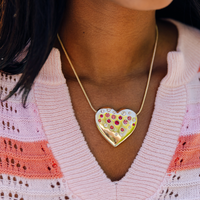 Gio Heart Wrap Necklace