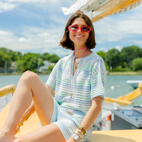 Blue Sunset Stripe Set
