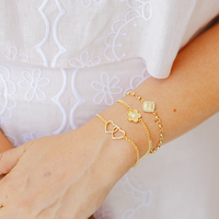 The Bead Chain Pavé Evil Eye Bracelet