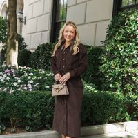 Tie Lexington Corduroy Midi Dress