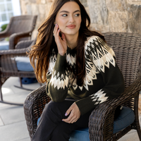 Olive Fair Isle Sweater