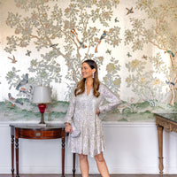 Silver Sequin Charlotte Dress