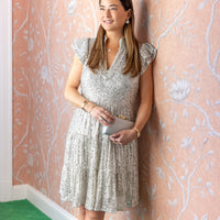 Silver Sequin Hudson Dress