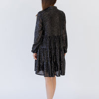 Black Sequin Charlotte Dress