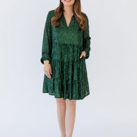Emerald Sequin Charlotte Dress