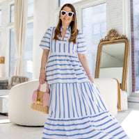 Hydrangea Marie Maxi Dress