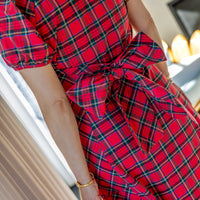 Red Tartan Abby Shirt Dress