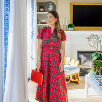 Red Tartan Abby Shirt Dress