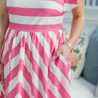 Megan Stripe Maxi Dress