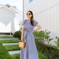 Navy & White Stripe Abby Dress