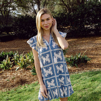 Paisley Park Print Ruffle Hem Dress