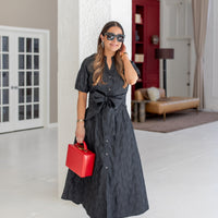 The Abby Jacquard Midi Dress