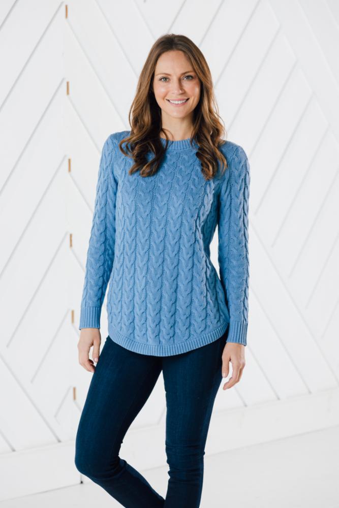 Placid Blue V Neck Tunic Sweater – Sail to Sable