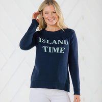 Island Time Long Sleeve Intarsia Sweater