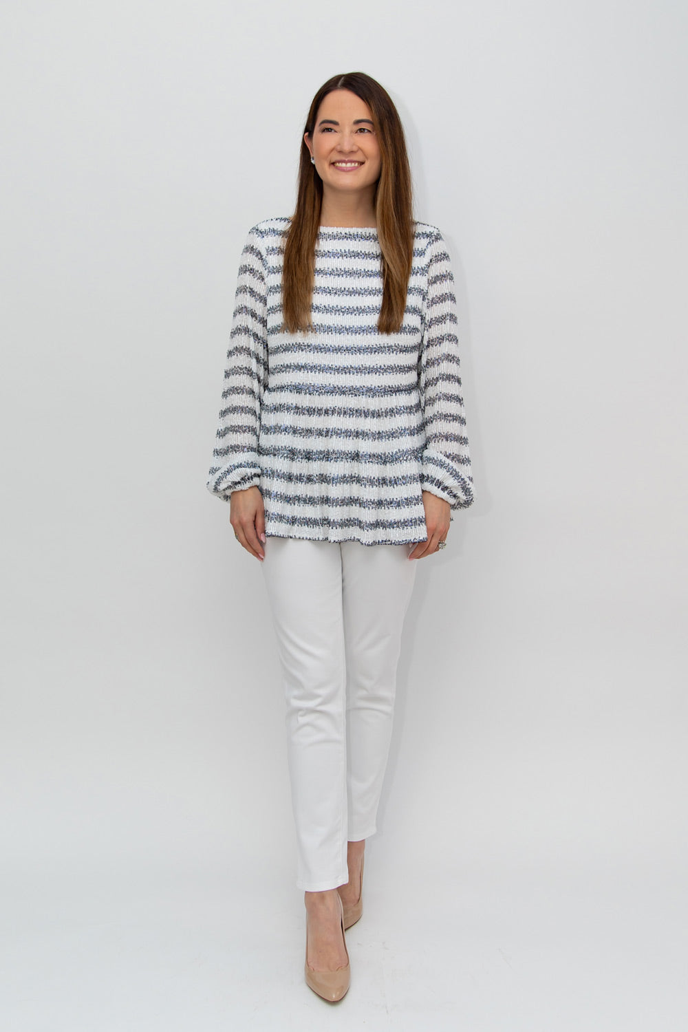 Steph Sequin Stripe Top – Sail to Sable