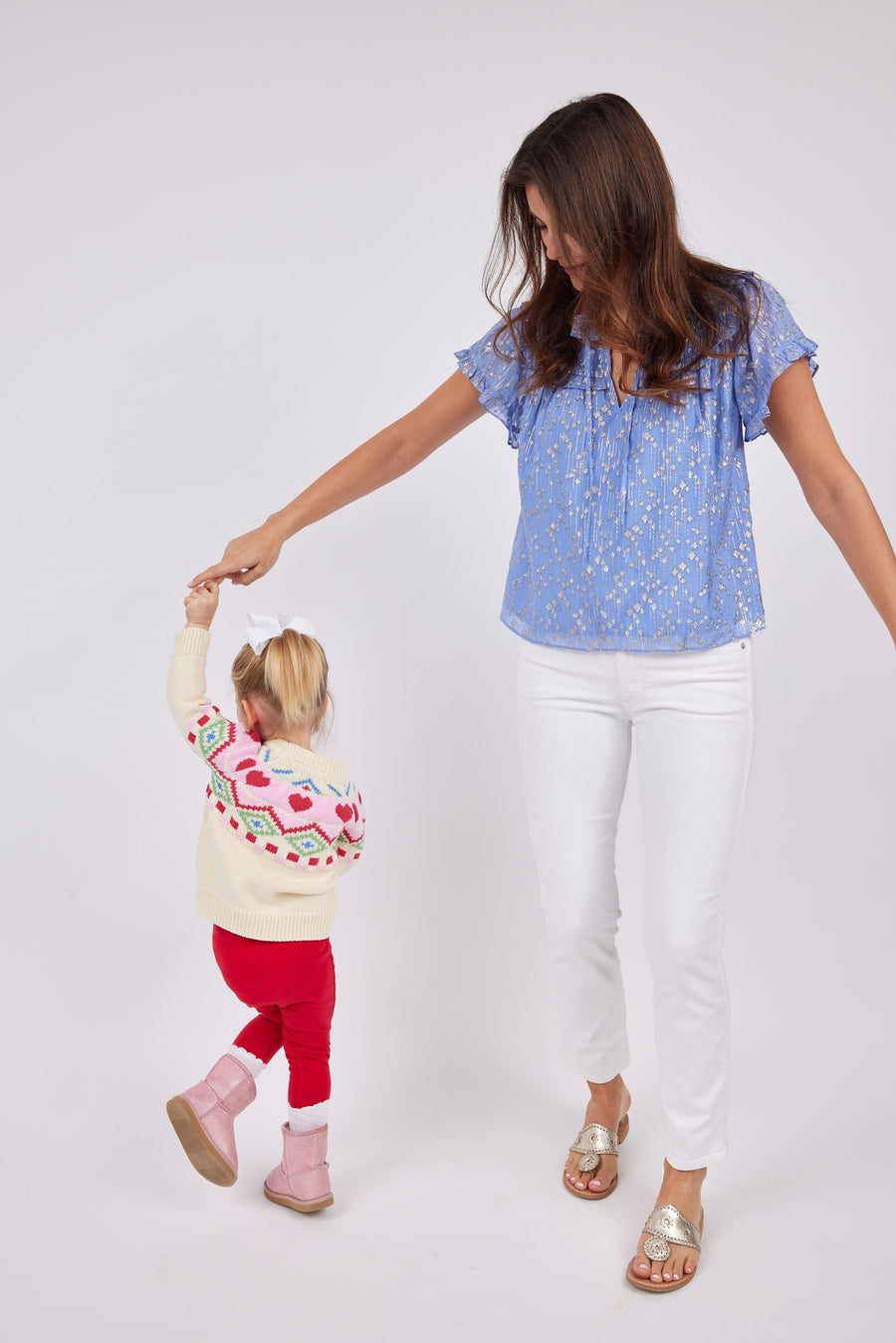 Ivory Kids Heart Fair Isle Sweater