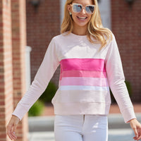 Blush Stripe Sweatshirt