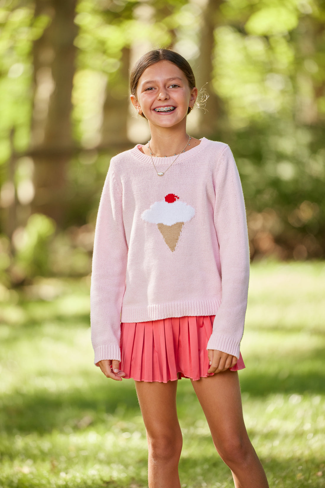 Pink Kids Ice Cream Sweater