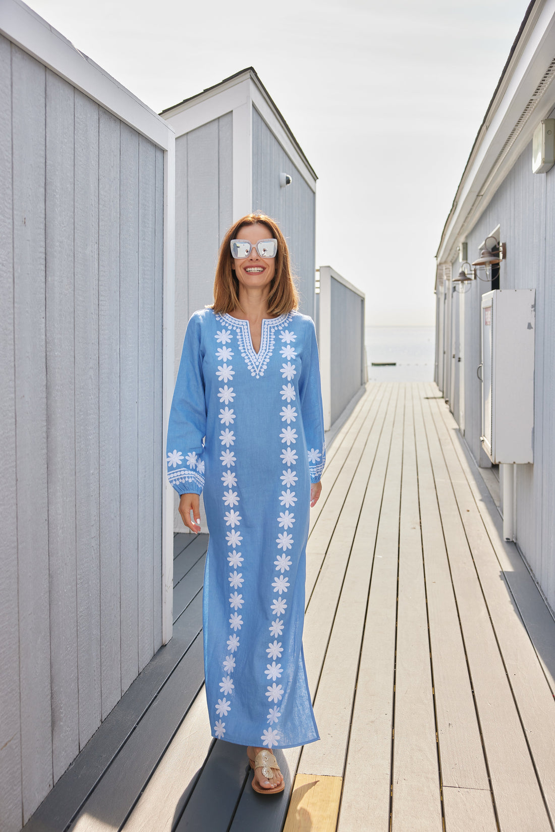 Embroidered Marina Caftan