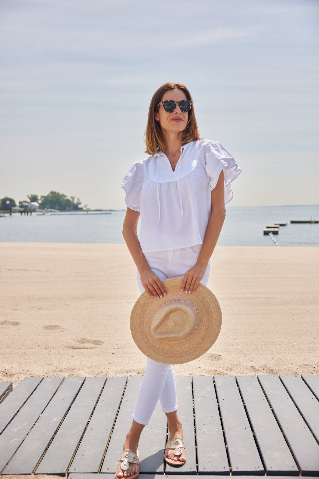 White Tie Front Cabana Top