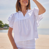 White Tie Front Cabana Top