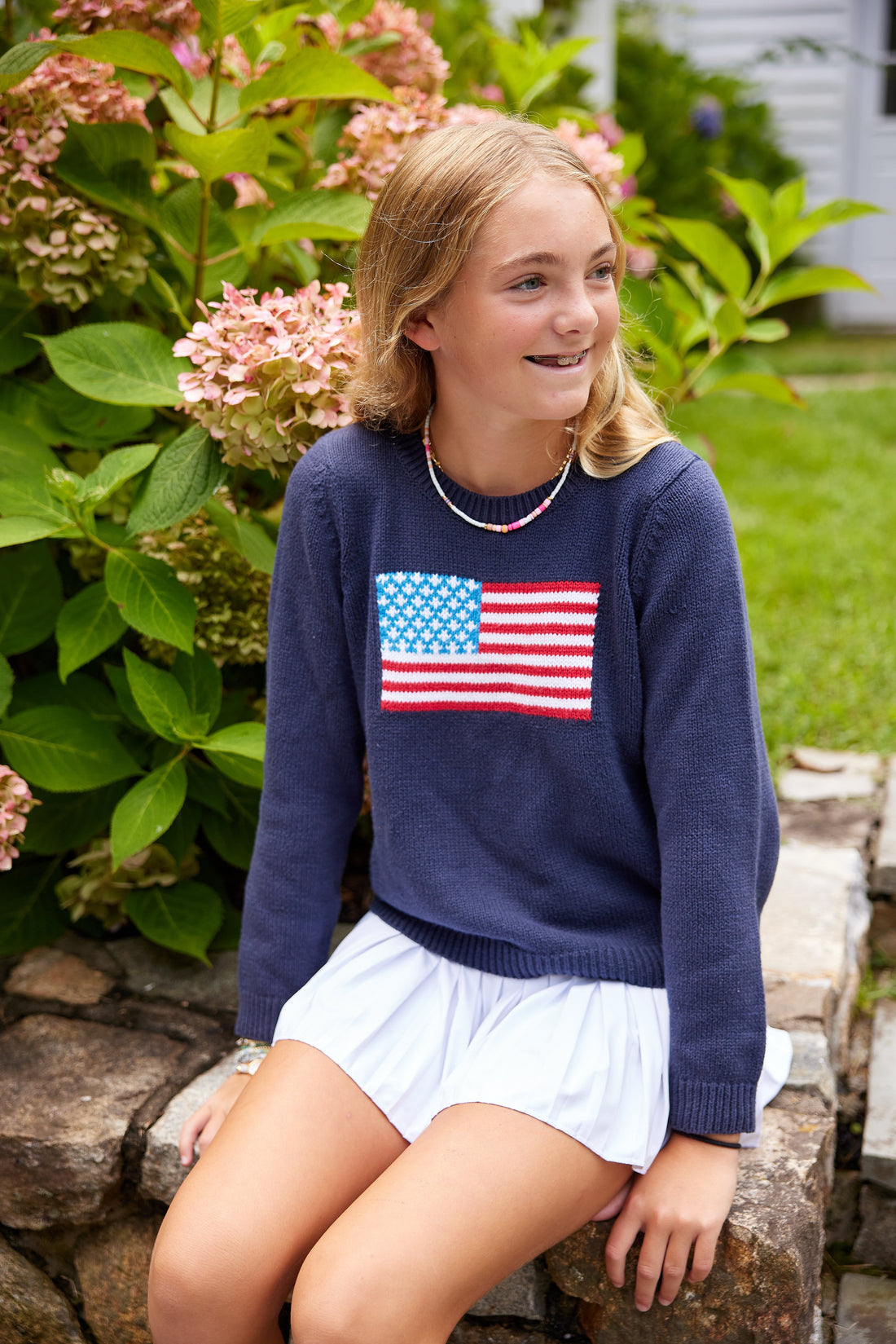 Kids Classic Navy Flag Sweater