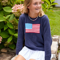 Kids Classic Navy Flag Sweater