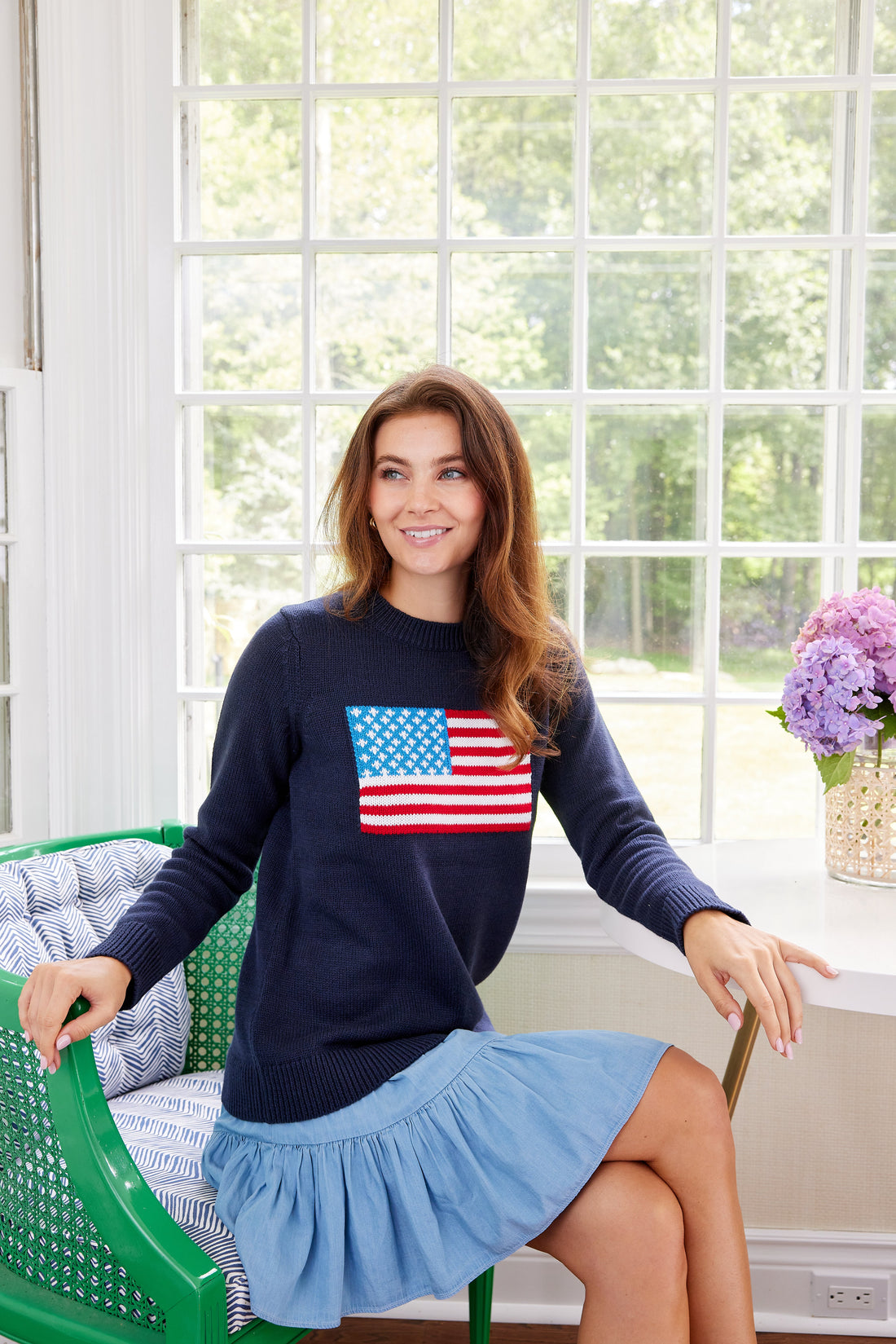 Navy Classic Flag Sweater