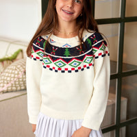 Ivory Kids Ski Fair Isle Sweater