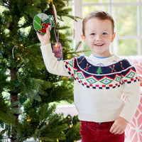 Ivory Kids Ski Fair Isle Sweater