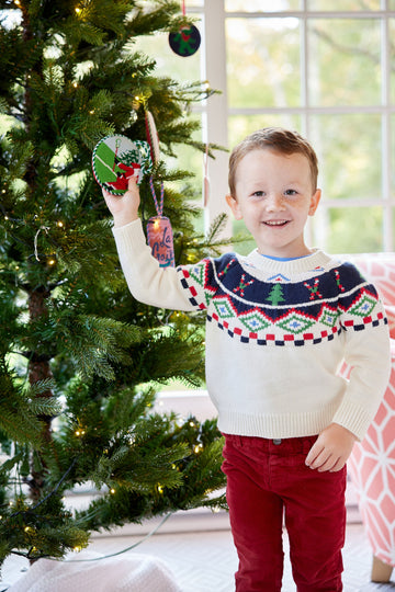 Ivory Kids Ski Fair Isle Sweater