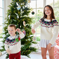 Ivory Kids Ski Fair Isle Sweater