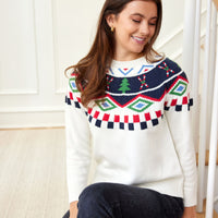 Ivory Ski Fair Isle Sweater