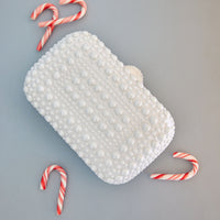 White Pearl Olga Berg Clutch