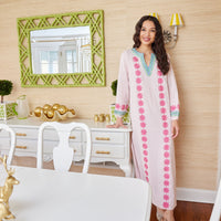 Embroidered Blush Caftan