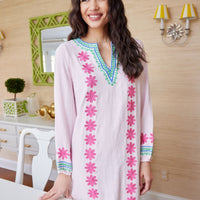 Embroidered Blush Caftan