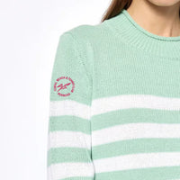 CBC Cabbage & White Stripe Sweater