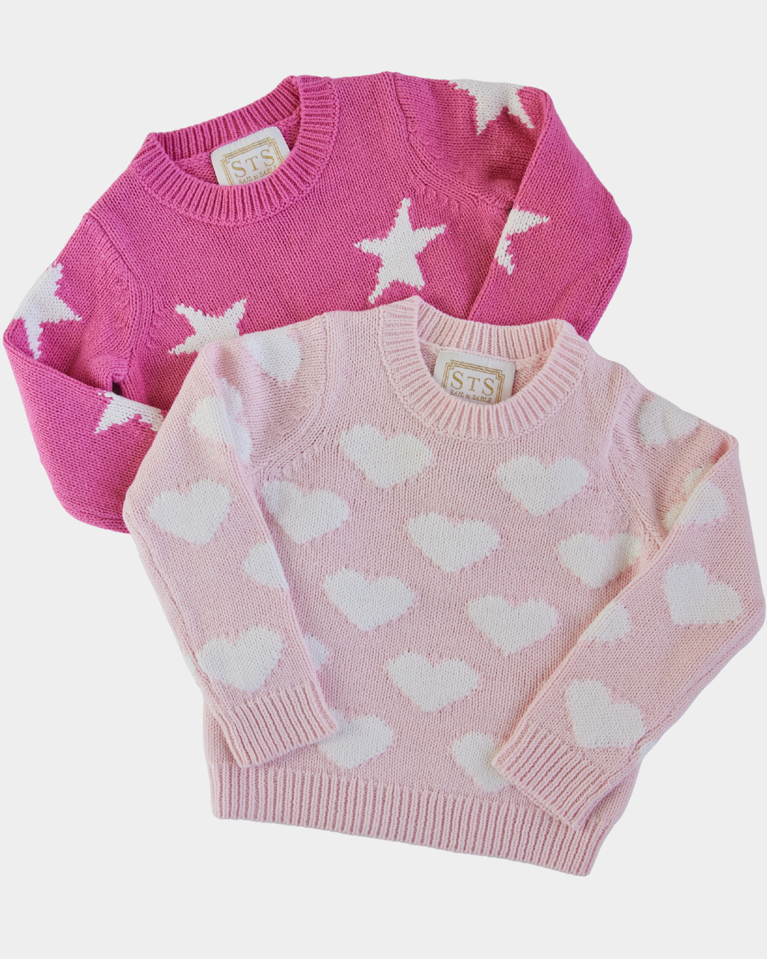 Candy Pink Kids Heart Sweater