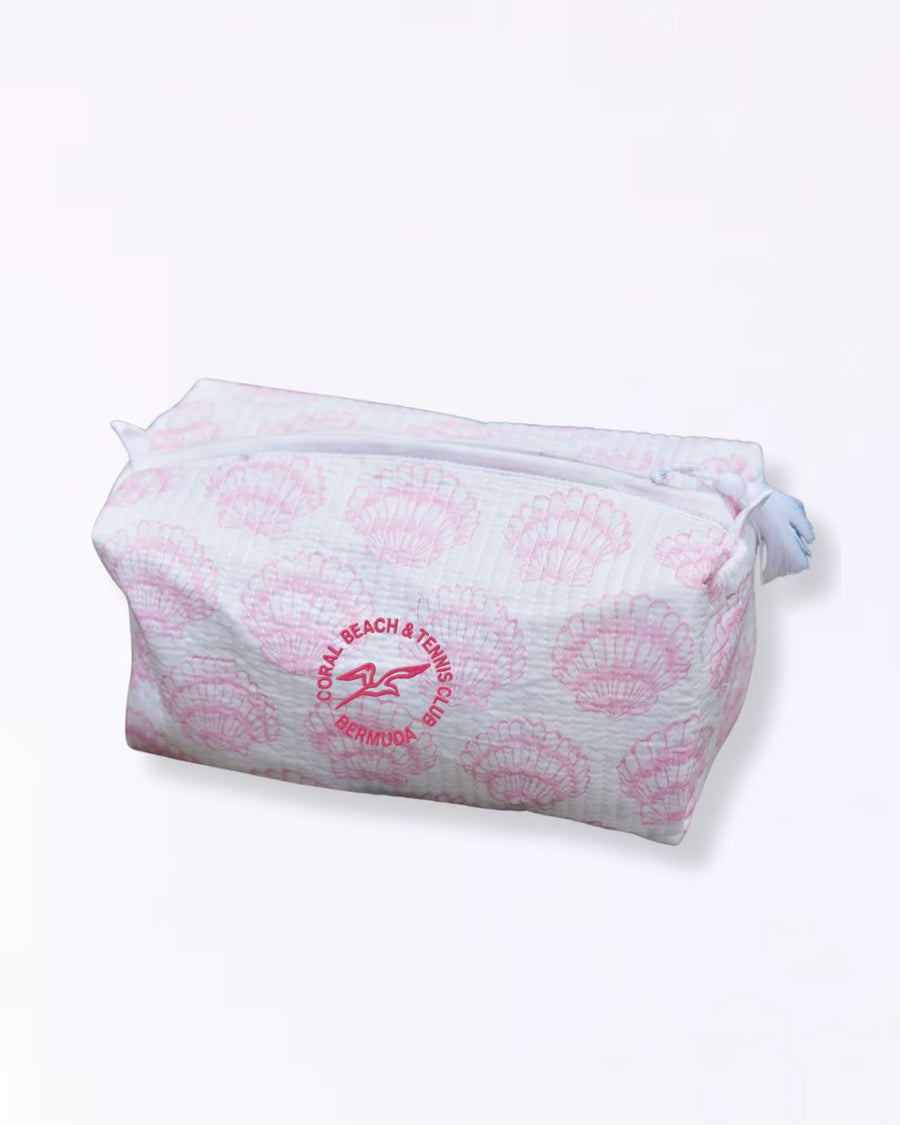 CBC Blush Shell Print Cosmetic Bag