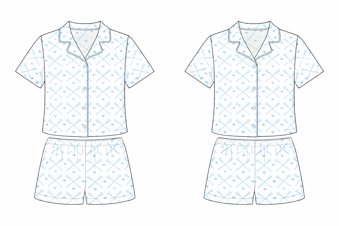 PREORDER Chloe Humphrey x STS Short Sleeve Lacrosse Pajamas