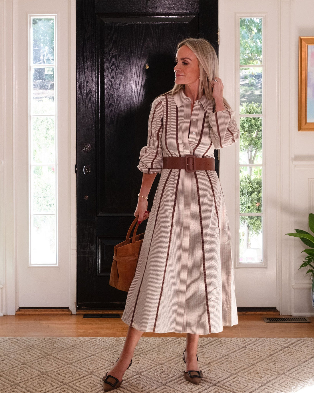 The Belted Shirt Dress