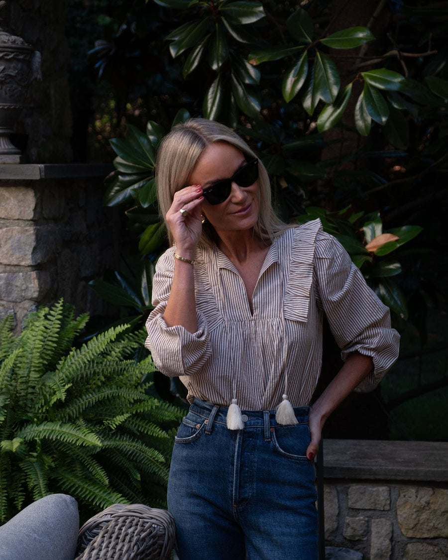 The Stripe Shirting Top