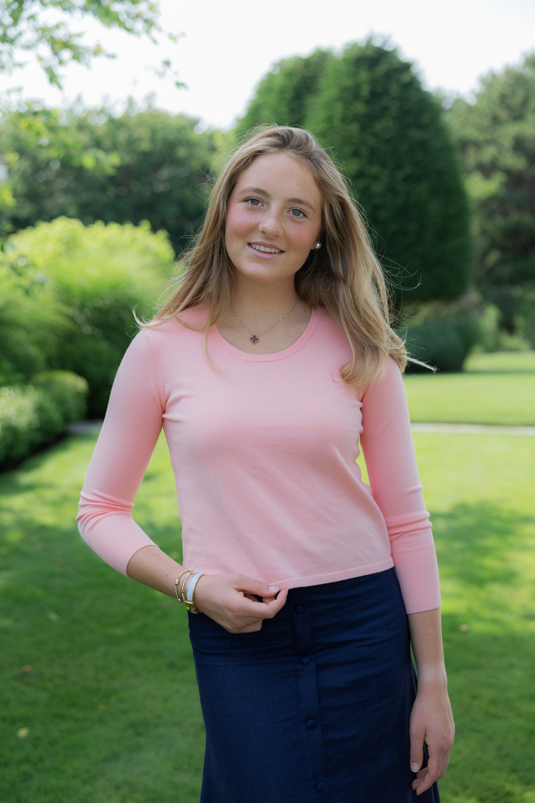 Spindrift Blush Chandler Sweater