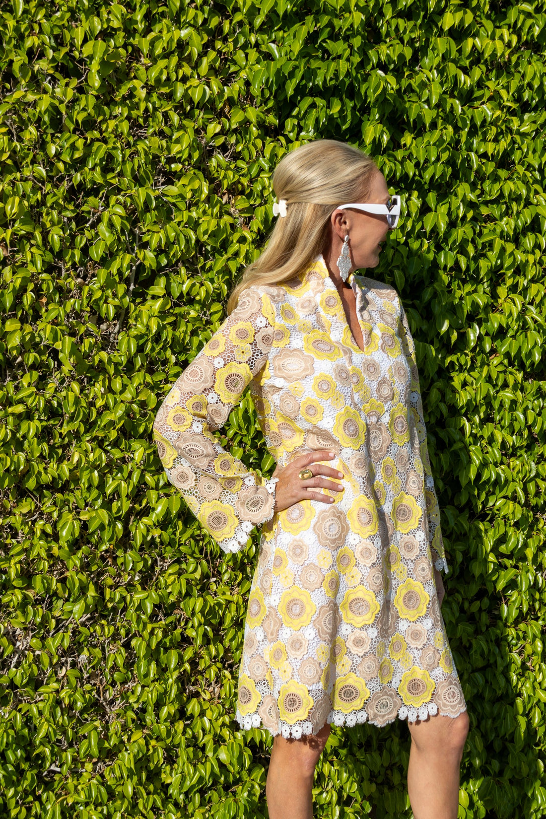 caftan mini dress Butterfly Caftan Mini Dress