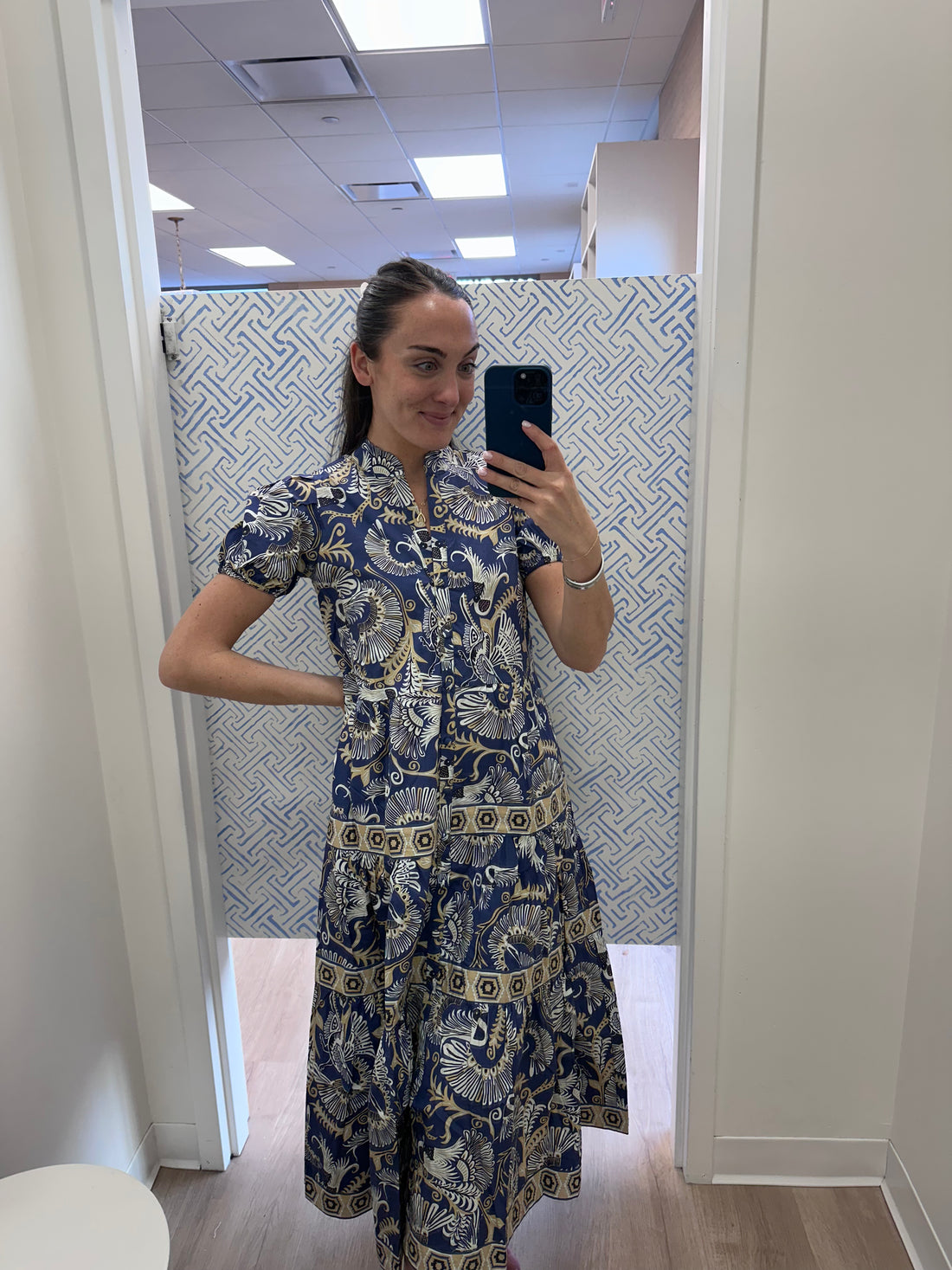 STS x CK Bradley Button Front Shirt Dress