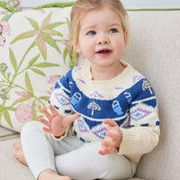 Ivory Kids Beach Day Fair Isle Sweater