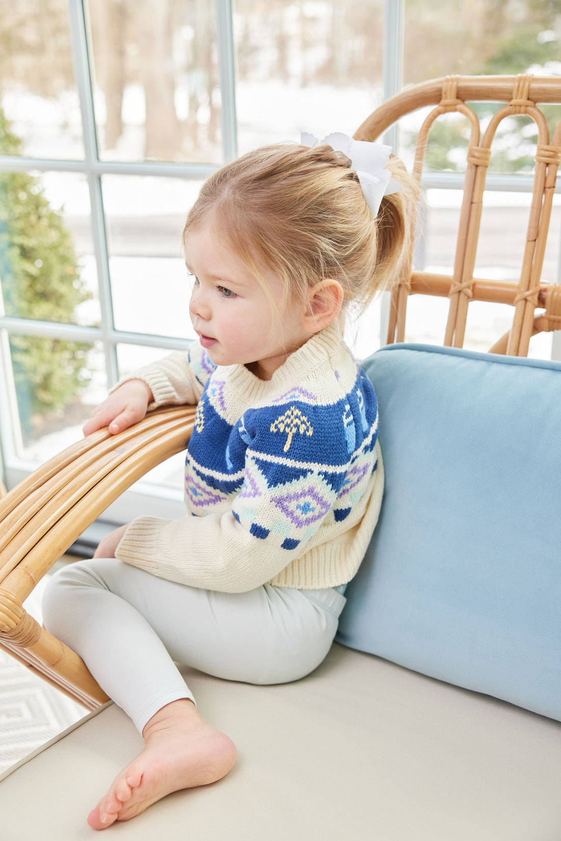 Ivory Kids Beach Day Fair Isle Sweater