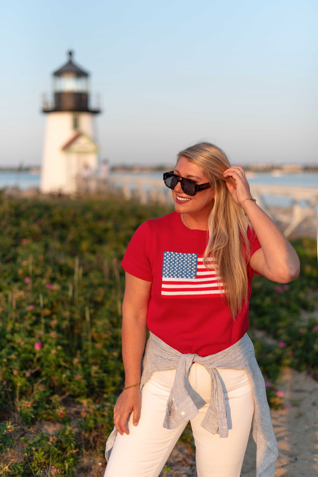 The Americana Short Sleeve Sweater